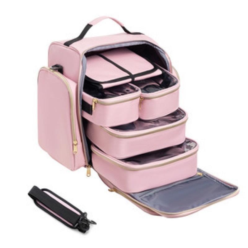 Travel Makeup Organizer With Four Detachable Compartments For Daily Use