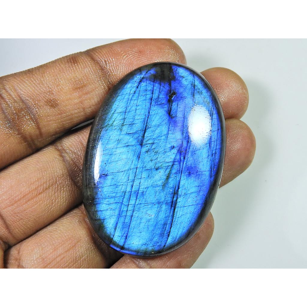 Natural Blue Labradorite Oval Cabochon Loose Gemstone 34X51X08MM / 133Cts. SK-1215