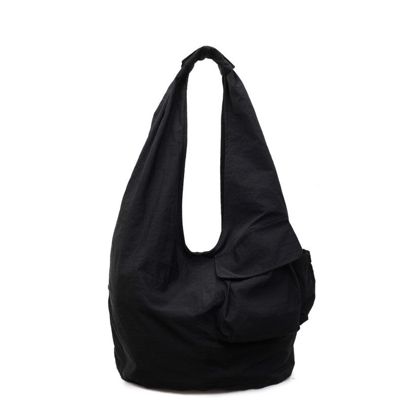 Japanese Autumn and Winter Single Shoulder Dumpling Bag Tooling Large Capacity Nylon Bag Going Out Shopping Mommy Armpit Bag Handbag