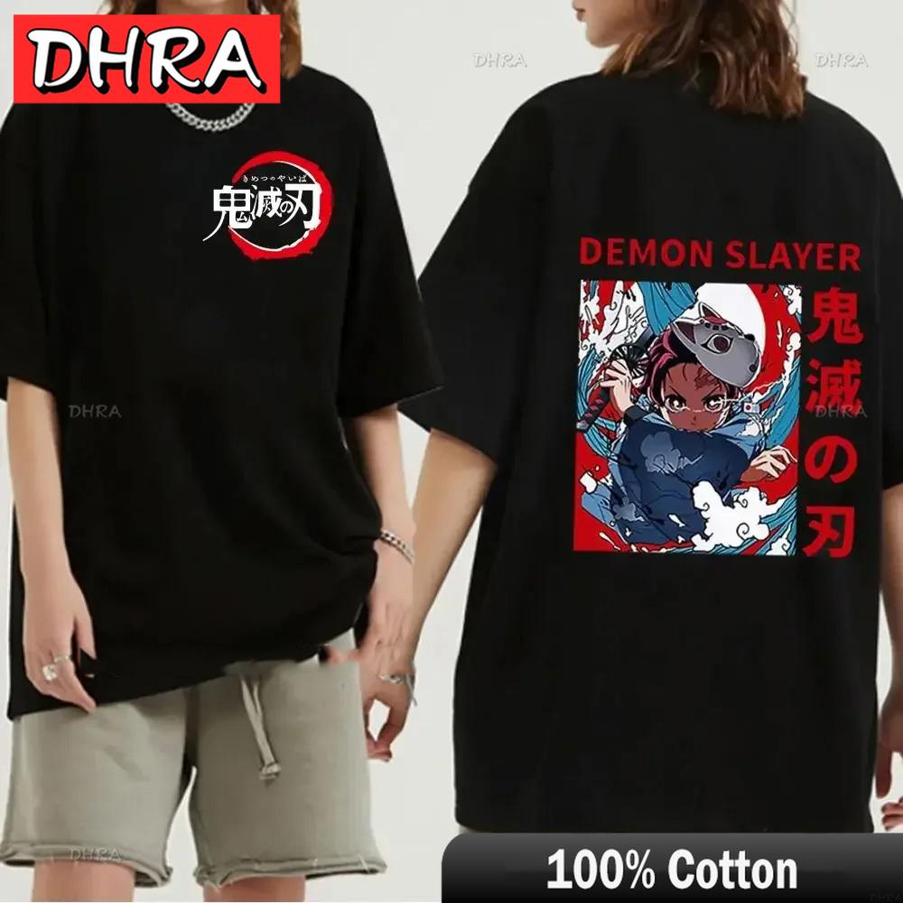 Japanese Anime Demon Slayer Graphic Zenitsu Shinobu TShirt Fashion Tanjiro Inosuke Zenitsu Womens T Shirt Men Tees Nezuko Tops