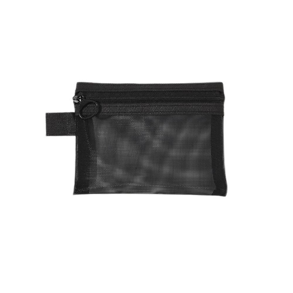 

Handbags Transparent Cosmetic Bag With Zipper Mesh Mesh Pouch Makeup Case Women