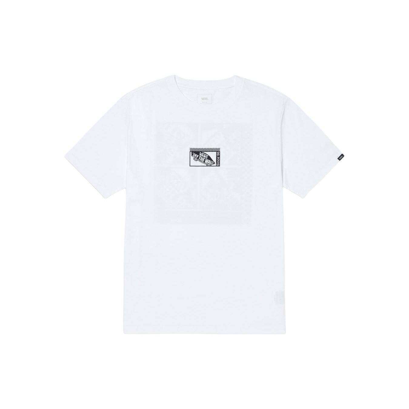Vans Overstimulated Skate Graphic T-Shirt  White Black  Men s VN000GQJWHT M