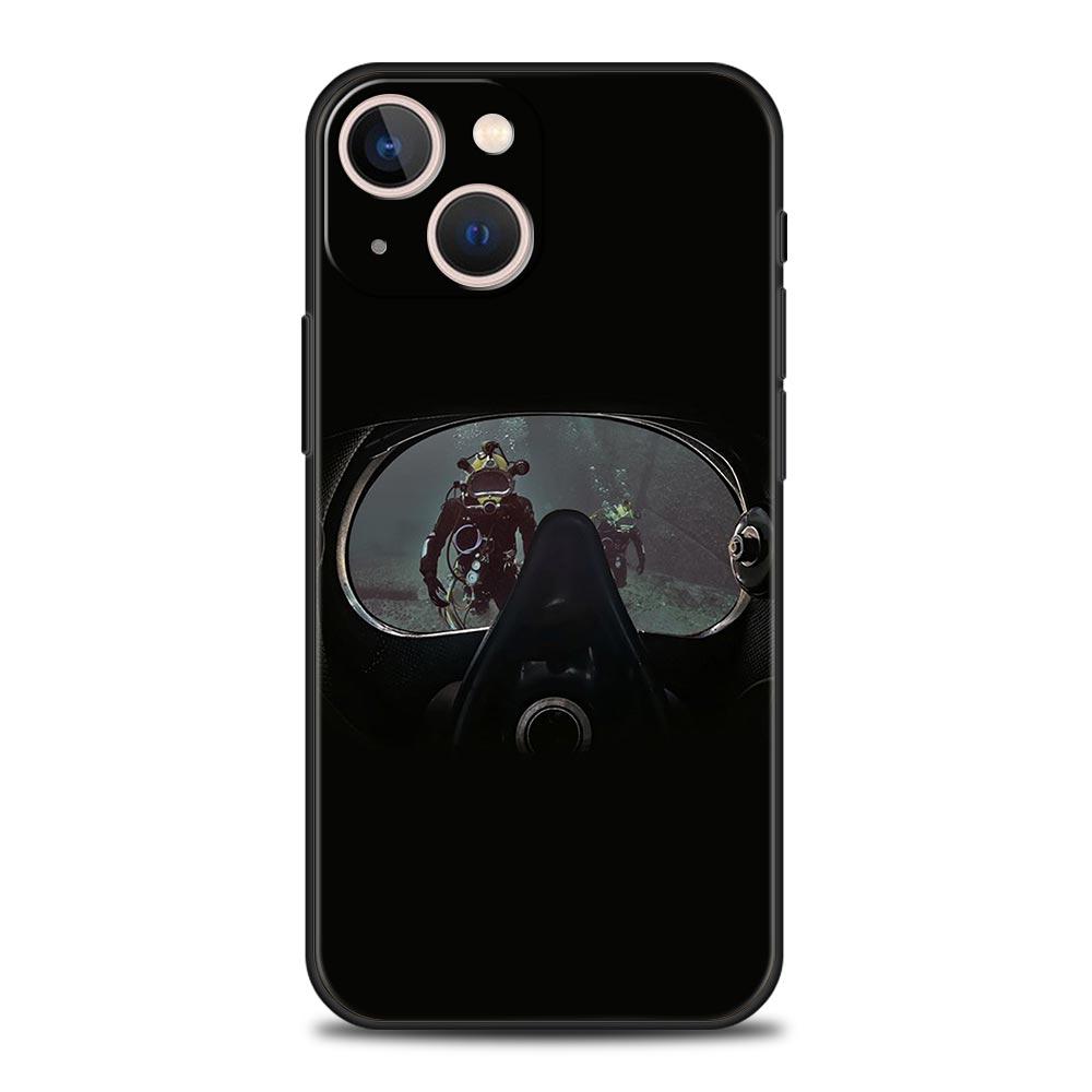 

Phone Case For iPhone 17 16e 15 14 13 12 11 Pro Max SE 7 8 Plus Shell iPhone 16 Soft TPU Cover Scuba Diving iPhone 11Pro Max