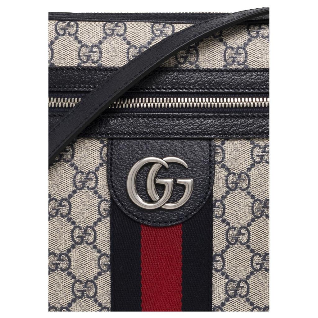 Gucci Ophidia GG Logo Canvas And Leather Trim Messenger Bag Men bags 547926-96IWN-4076