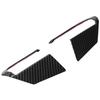 2pcs Auto Steering Wheel Cover Trim Left and Right Position Fit for Mazda 3/Axela 2020Carbon Fiber Glossy Black