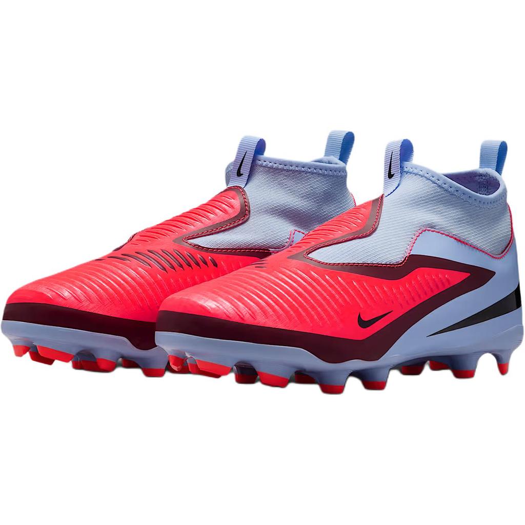 Nike Phantom 6 High Academy GS MG Royal Tint Svart Barn Fotballsko Blå Lysende Crimson HQ2042-400