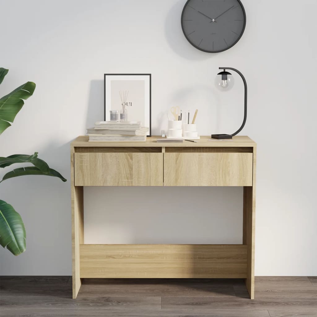 Vidaxl Stolik Konsolowy, Dąb Sonoma, 89X41X76,5 Cm