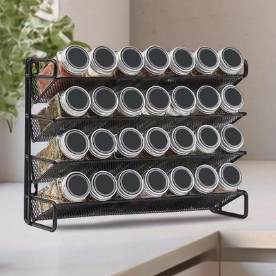 4patrový stojan na kořenky, stojan na lahve, móda, kuchyňské pulty, organizér na koření a dochucovadla pro