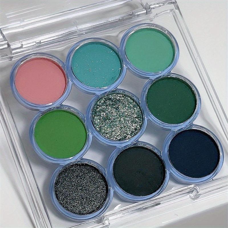 9 Farben Lidschatten-Palette, matter Lidschatten, glänzender lila Lidschatten, hochpigmentierter Glitzerpuder, Kosmetik für Frauen, Augen-Make-up