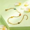 Sommer Böhmisches Gänseblümchen-Ketten-Fußkettchen für Damen Mädchen Blumen-Knöchelarmband Bein-Kette Strandparty Urlaub Fußschmuck Geschenk
