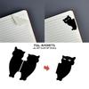 6PCS Black Magnetic Bookmarks Magnetic Pagination Mark New Black Cat Bookmark  Students Teachers