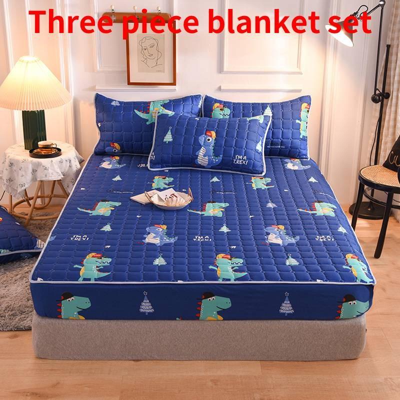 Moderne, vereinfachte Bettdecke mit Baumwollfüllung und rutschfesten Rändern für das Bett