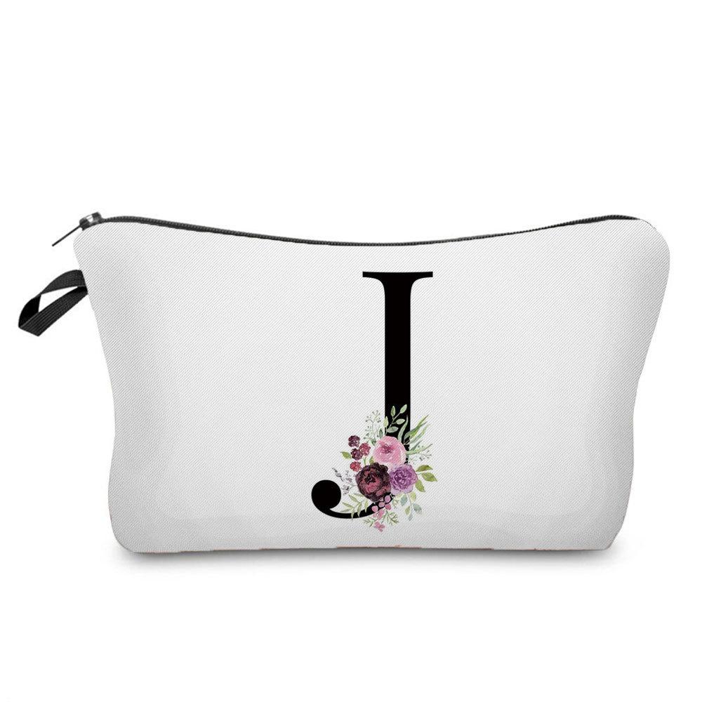 Women Letter Print Cosmetic Bag Toiletries Organize Travel Storage Case  6423 KTB