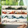 1pcs/1lot Decorative Adhesive Tapes Mountains, Rivers Scrapbooking DIY Scrapbooking Stickers