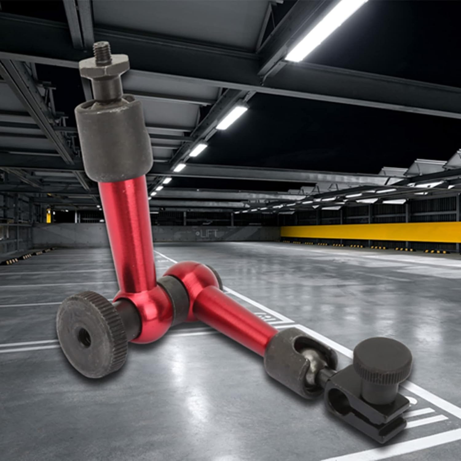 

Тестовый индикатор Гибкий рычаг Регулируемый Магнитный держатель основания для Цифрового уровня Циферблатного тестового индикатора 11 x 6,3 см