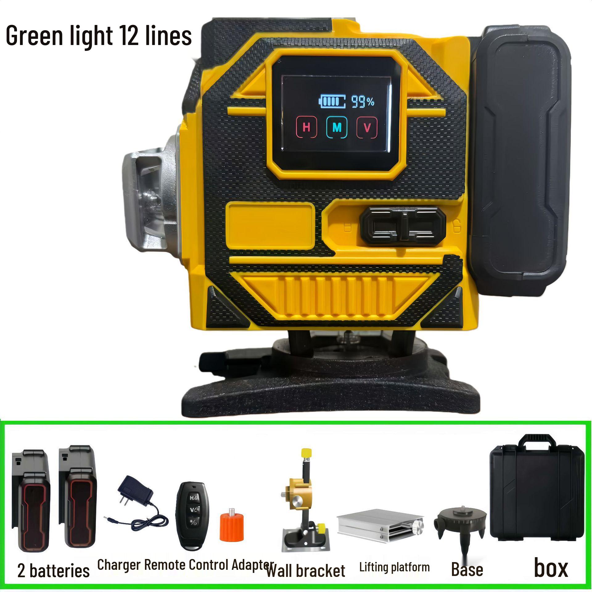 High Precision 12/16-Line Green Laser Level