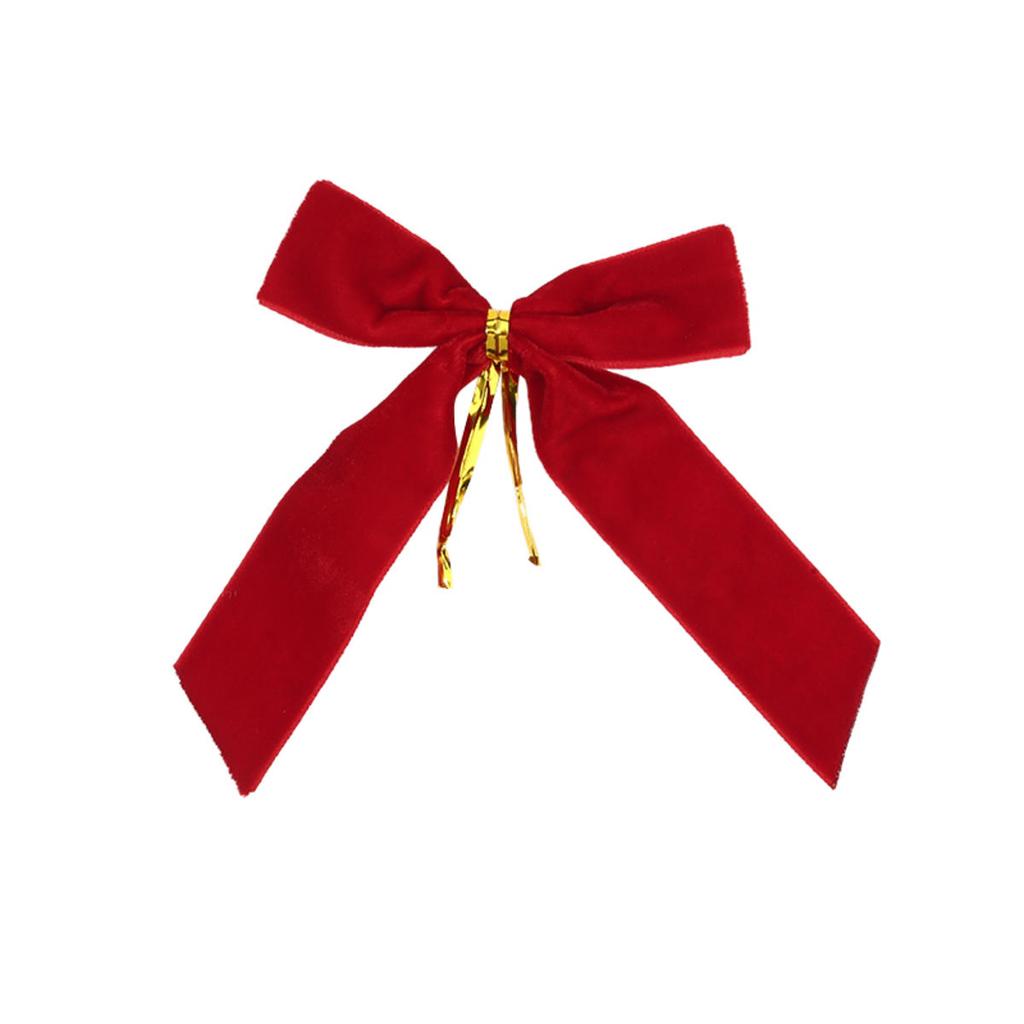 Small Velvet Christmas Bows for Christmas Tree Wreath Gift Wrapping Crafts Wedding Party Home Decor