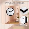 Wall Clock Art Clock Modern Fashion Mosaic Unique Minimalist Stylish Ornament for Bedroom Kitchen Studio Office Decoration