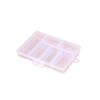 6-Compartment Plastic Storage Box for Fishing, Jewelry, and Hardware.