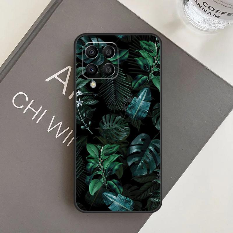 Tropical Green Plant Leaf Case For Samsung Galaxy M20 M32 M52 M56 M06 M16 M36 M54 M34 M14 M35 M55 M15 M11 M31 M13 M53