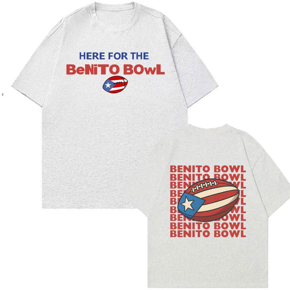 Benito Bowl Super Bowl LX Halftime Show T Shirt Bad Bunny Super Bowl Style 2026 Tour T-shirt Men Women Oversized Hot Sale Tshirt