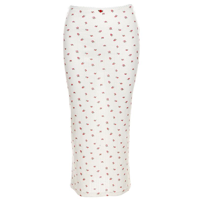 Spring and Summer New Women's Fashion Suspenders Printed Small Vest Slim Hip Skirt Suit Women