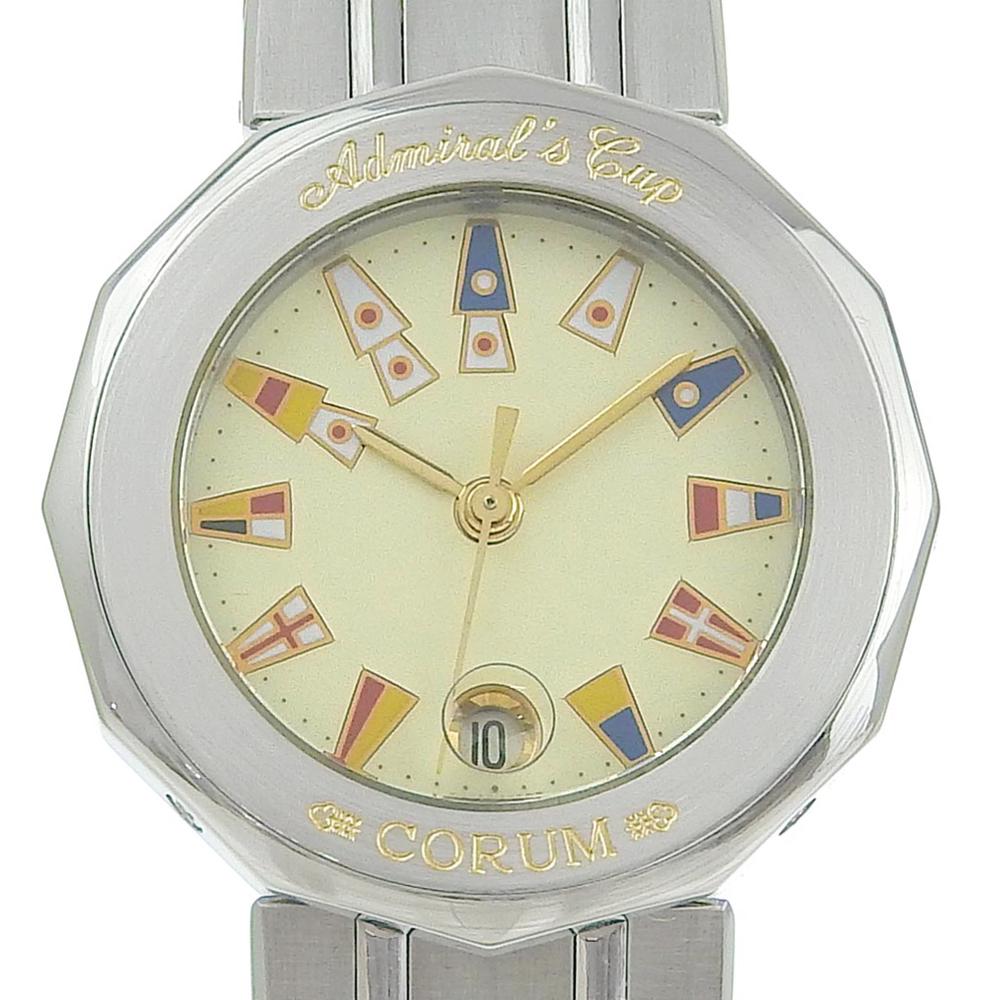 

CORUM Admirals cup Watches 39.610.20 V050 IvoryDial Stainless Steel Quartz Analog display Women Used