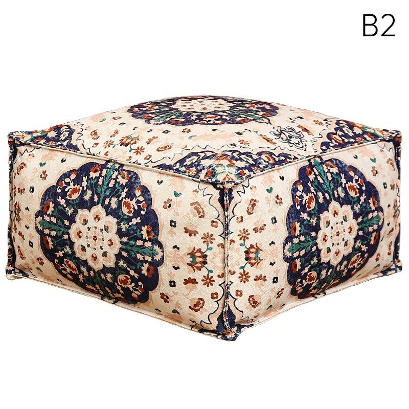 Чехол для подушки для медитации в марокканском стиле размером 45x45 см ленивый футон чехлы для подставки для ног ненабитый домашний пуф с татами для эркера 5990₽