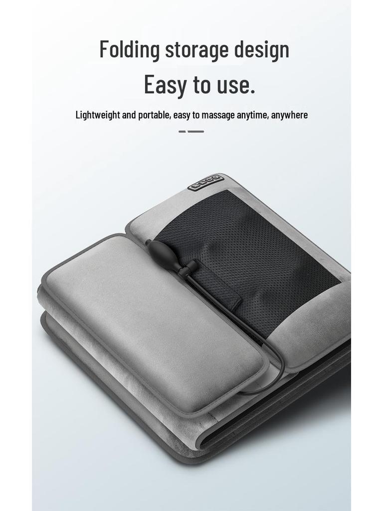 Foldable Full Body Massage Mattress with Heated Cervical Spine and Waist Relief for Home Use