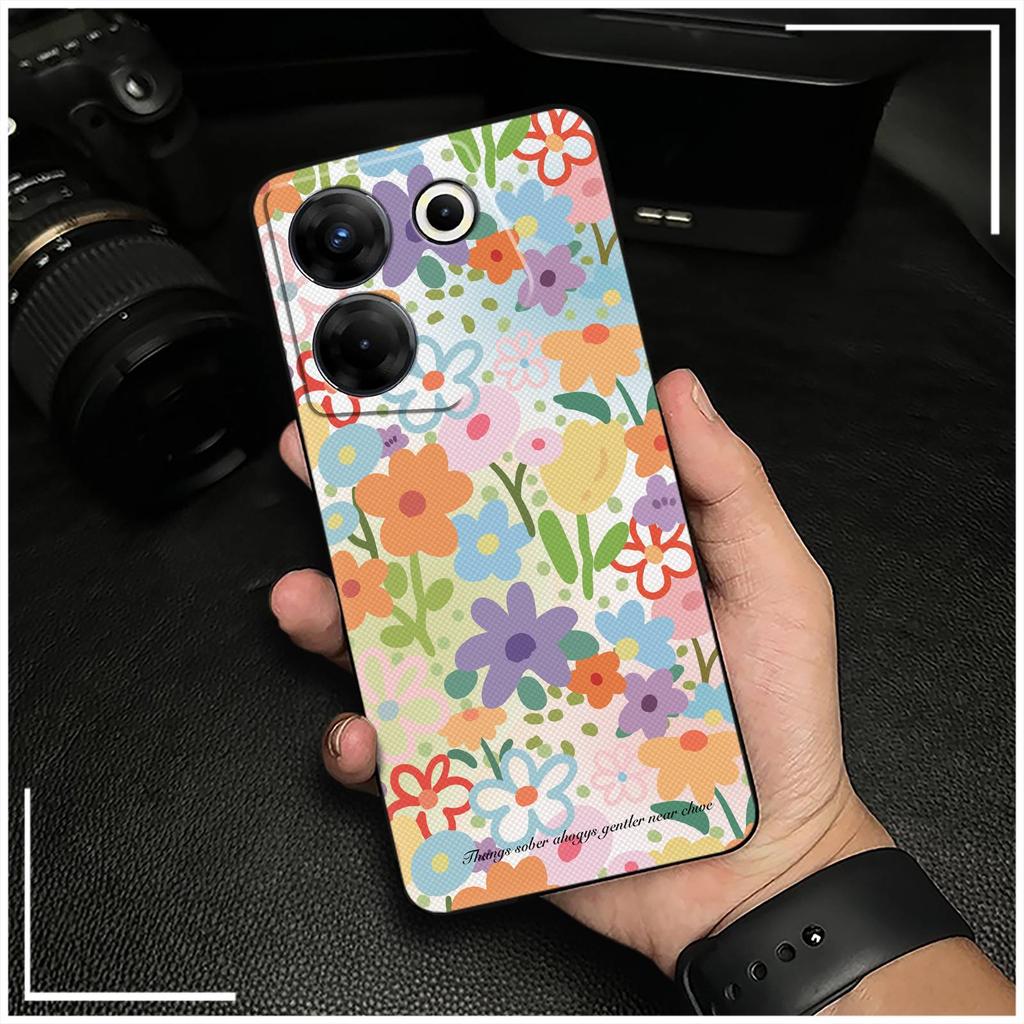 Anti-dust Waterproof Phone Case For Tecno Camon20 Pro 5G/CK8n oil painting Cute Silicone Anti-knock Fashion Design TPU