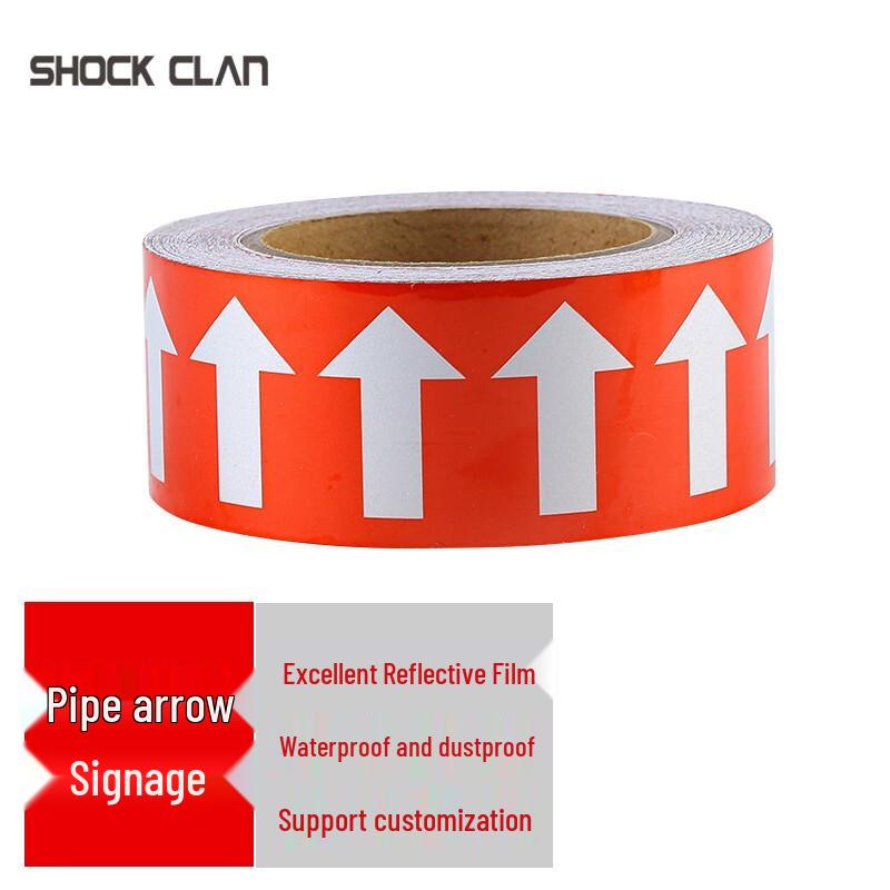 Pipe Flow Direction Arrow Label Tape