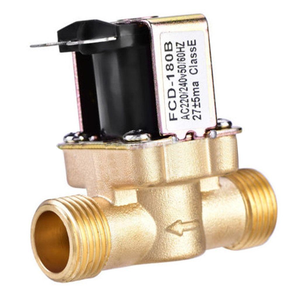 3/4” 1/2” Electric Solenoid Magnetic Valve DC 24V AC 220V DC12V Normally Closed Brass Inlet Solenoid Valve Water Valves