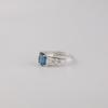 London Blue Topaz Gemstone 925 Sterling Silver Pretty Wedding Ring For Bride CZR-15-7