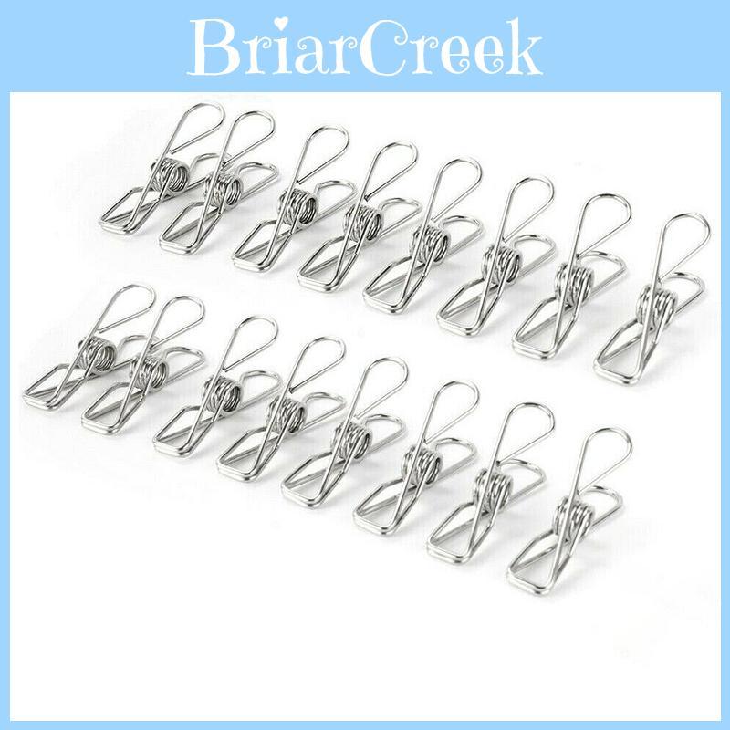 Versatile And Reliable 20x Stainless Steel Clothes Pegs With Unique Arc Design For Easy Handling And Storage