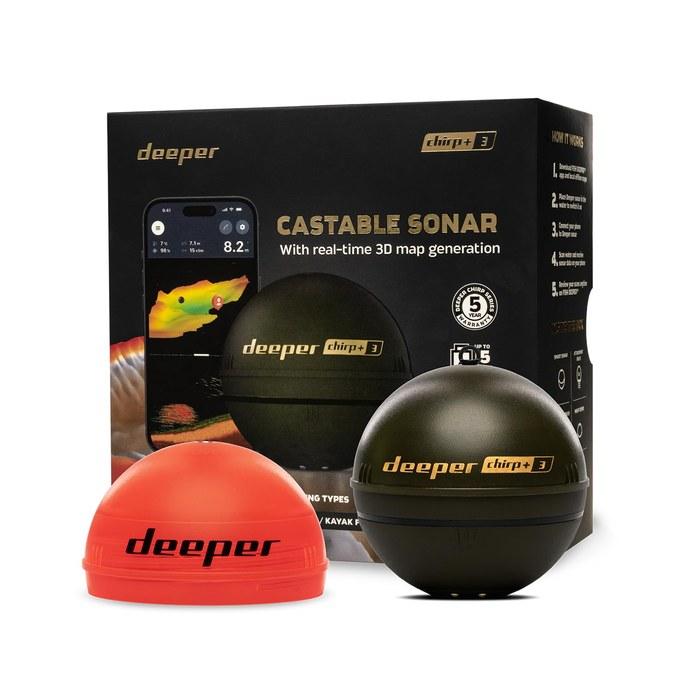 Deeper CHIRP+ 3 Wireless Smart Fish Finder (2025 Model) - Brown Green