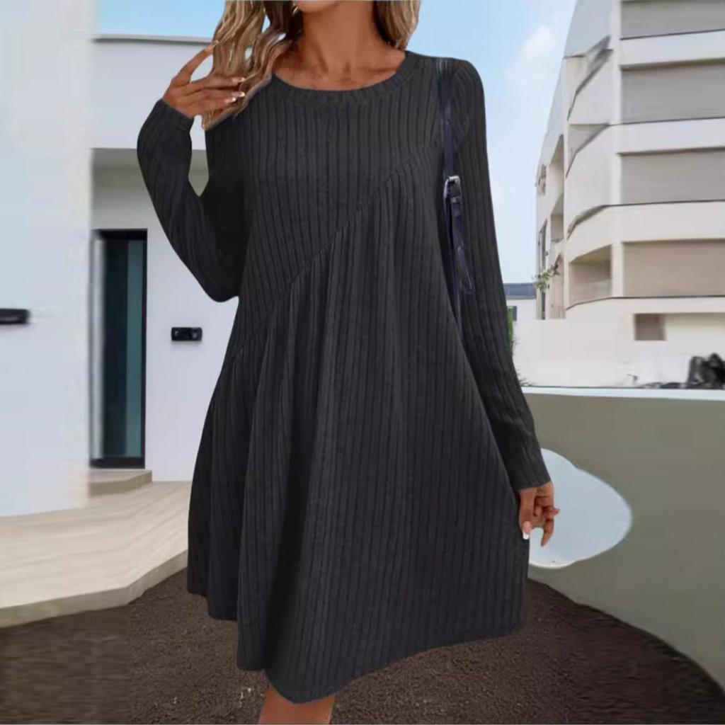 Robes sexy à manches longues pour femmes, mode automne et hiver, taille fine, paquet hanche, rencontres