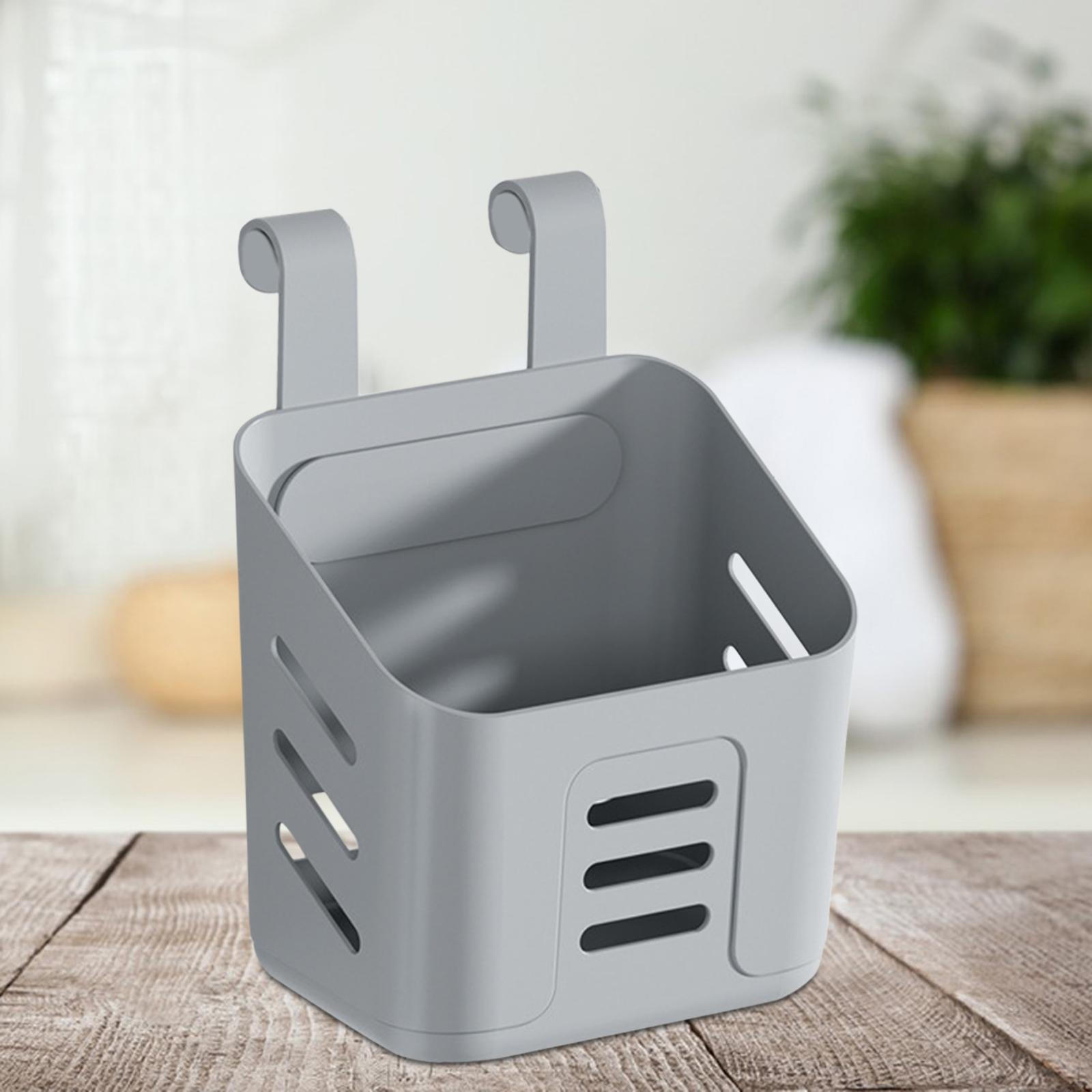 

Органайзер для кошика, багаторазовий гачок, підвісний кошик для зберігання, для перил, комори, офісу S сірий