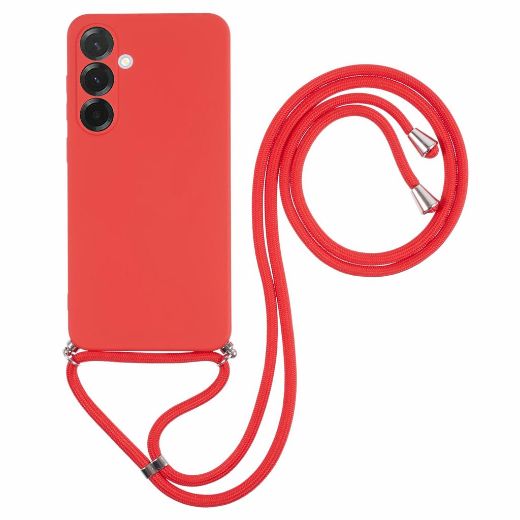 For Samsung Galaxy A36 5G Case Flexible TPU Fiber Lining Anti-Shock Crossbody Phone Cover