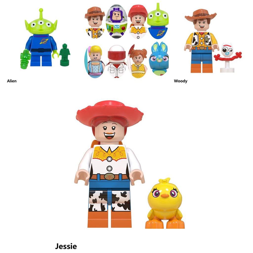 8pc Toy Story Building Blocks Bricks Buzz Lightyear Woody Diy Gift Kids