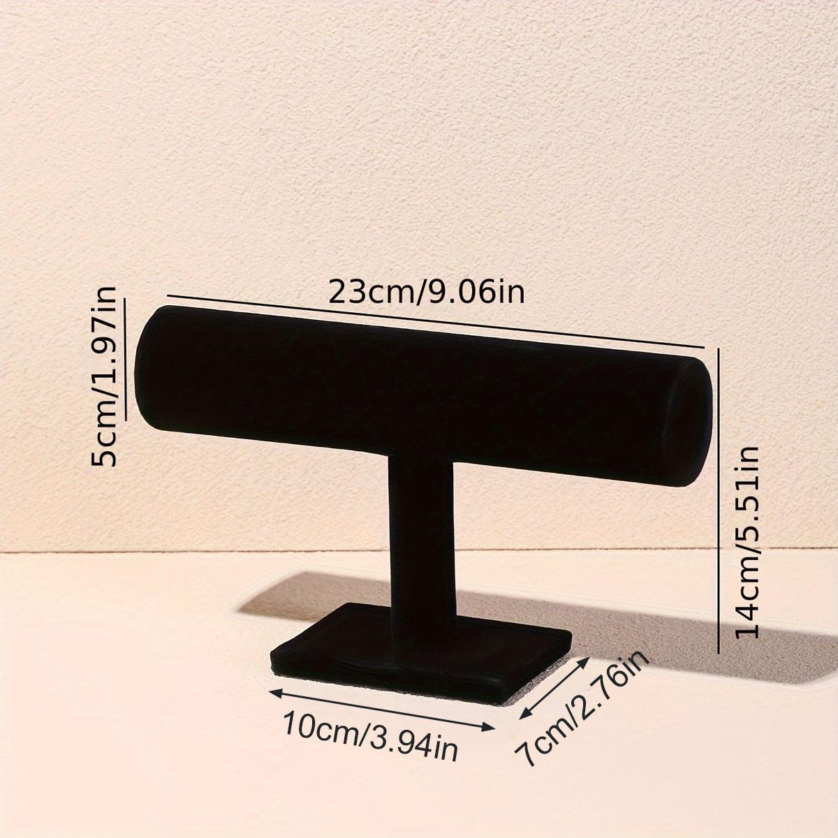 1pc T-shaped bracelet stand, bracelet and necklace display stand, watch storage stand, desktop vertical jewelry stand чёрный