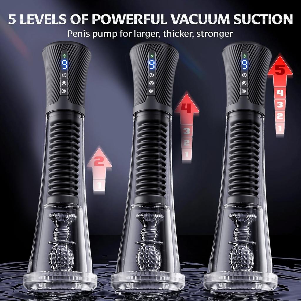 Male Masturbator Penis Trainer Transparent Visual Male Sex Toys for Men APP Control Vibrating Vacuum Suction Glans Trainer