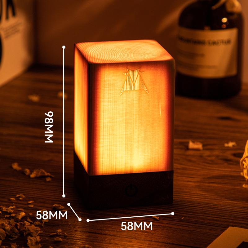 Gift Night Light: Cafe Atmosphere Lamp for Bedroom, Study, Outdoor Camping, and Picnic