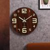 Ceas de perete luminos Ceasuri de perete de bucătărie, silențios, din lemn, pentru interior, în aer liber, camera de zi, ceas, acasă, artă modernă