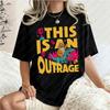 This Is An Outrage Princess Donut Cat Dungeon Crawler Carl Cotton Tshirt Dungeon Crawler Carl Fan T-Shirts Litrpg Lover Gifts
