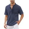 Men's Cotton Casual Pocket Short Sleeve Beach T-Shirt Men's