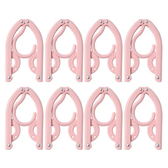 

Вешалки для одежды Портативная вешалка для одежды Прочная несущая конструкция с противоскользящим покрытием Складные держатели для курток и рубашек Компактные вешалки 8pcs