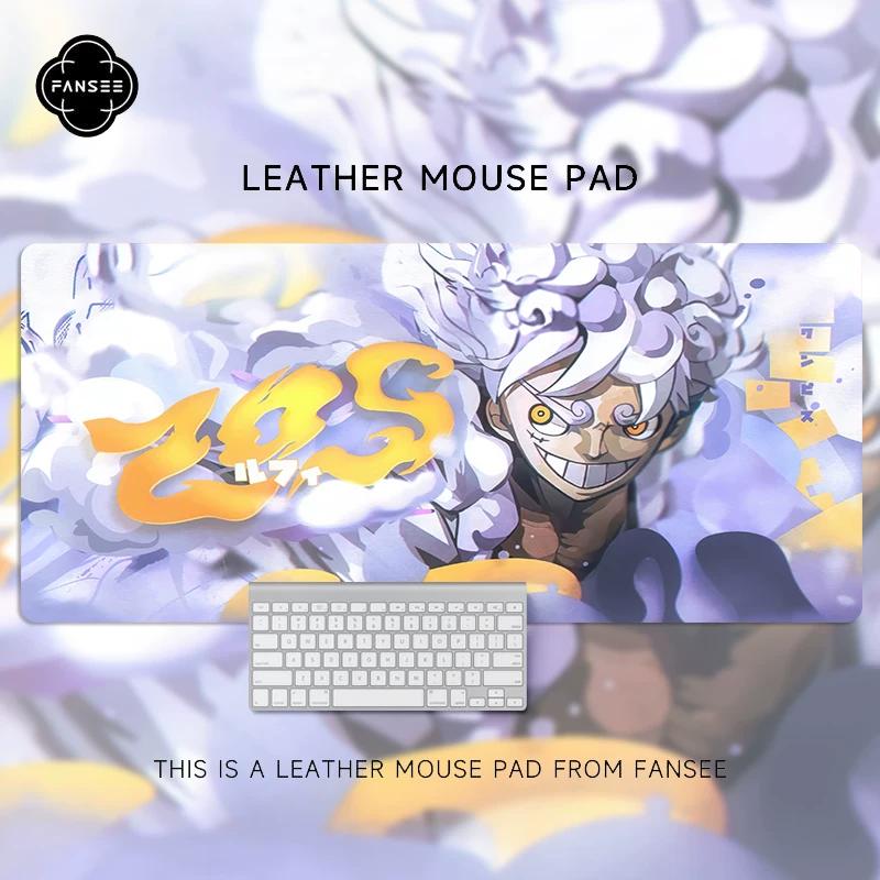 Cartoon  Animation ONE PIECE Monkey D. Luffy Leather Mouse Pad Oversized Animation Two-dimensional Office Computer Desk Pad Waterproof Non-slip Pad