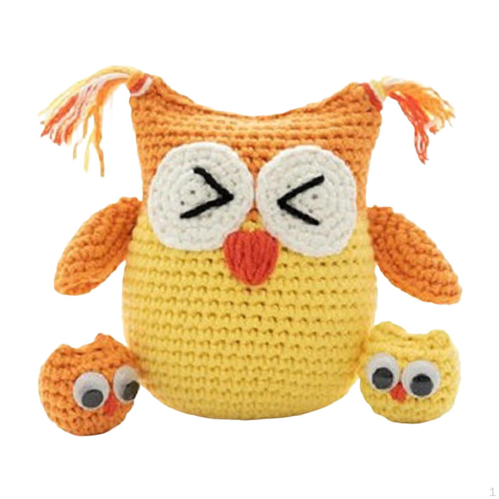 

Crochet Craft Set Sewing DIY Owl Doll for Perfect Gift Adults жовтий