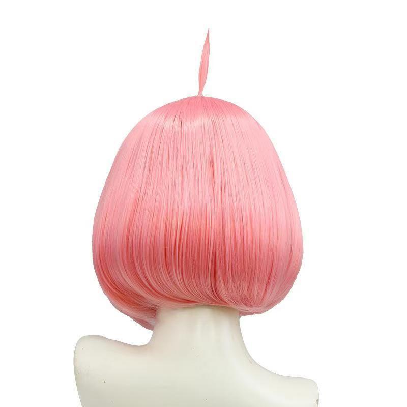 Pink Anime Style Cos Wig, Long Hair For Girls Performance