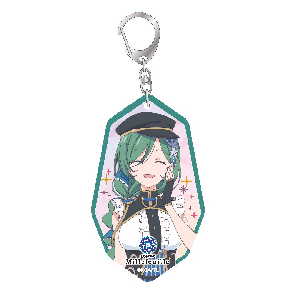 Algernon Product Lapis Relights Acrylic Keychain Millefeuille Crystal-Shaped